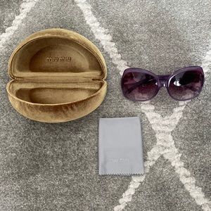 Miu Miu Purple Sunglasses